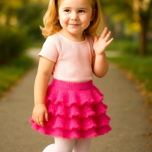 MOTIF au crochet - jupe tutu - projet facile, téléchargement immédiat