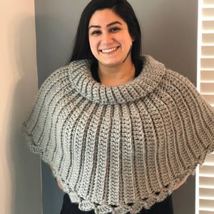 CROCHET PATTERN Capelet Easy To Make image 3