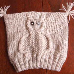 Owl Hat Knitting Pattern, Owl Hat Baby, Knit Hat Pattern, Baby Owl Hat, Toddler Hat, Knitted Girls Hat, Knitting Pattern Hat, pdf Pattern