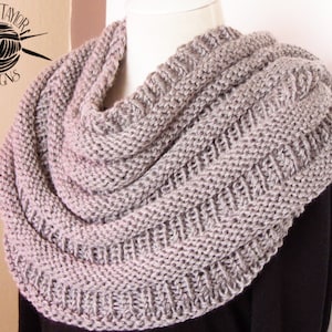 Oversized Scarf Knitting Pattern, Infinity Scarf, Circle Scarf, Chunky Scarf, Oversized Scarves, Chunky Knit Cowl, Oversized Wool Scarf