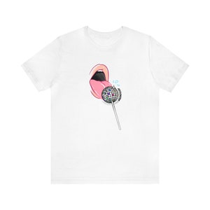 70&#39;s Disco Scene Unisex Tee, Disco Queen Bella+Canvas Shirt, Retro Party T-Shirt, Disco Ball Shirt, Retro Party Girl Shirt