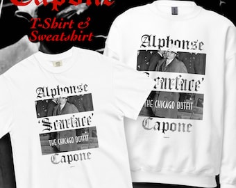 アル・カポネ コミック T シャツ: レトロ ギャング グラフィック T