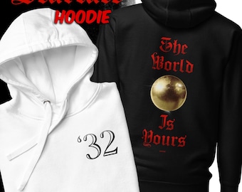 The World Is Yours Hoodie, Scarface Movie Hoodie, Gangster Sweatshirt for Boyfriend, Scarface Gift For Dad, Movie Clothing, Tony Montana
