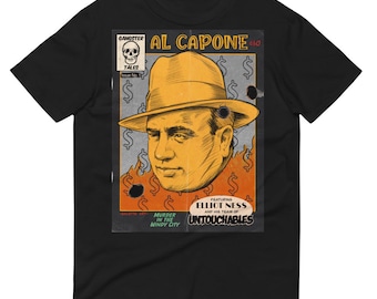 アル・カポネ コミック T シャツ: レトロ ギャング グラフィック T