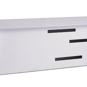 Modern Mailbox | Mid Century Modern Mailbox | Horizontal White