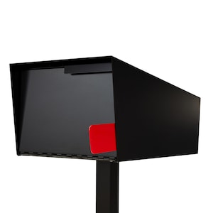 Modern Mailbox | Post Mount Mailbox | Black