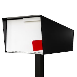 Moderner Briefkasten | Post mount Mailbox | Schwarz/Weiß