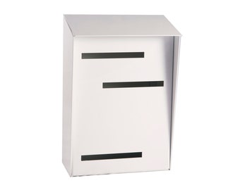 Modern Mailbox | Mid Century Modern Mailbox | Vertical White