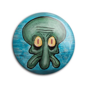 Handsome Squidward Clothing Patch. Iron On Sew On Embroidered Patches. –  Madhattersdiary6