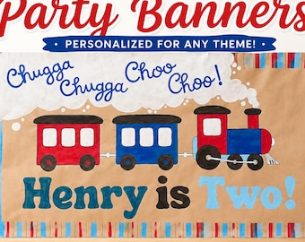 Custom Kraft Paper Banner | Hand-Painted Personalized Party Sign, Backdrop