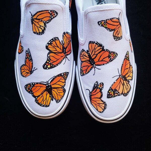 holographic butterfly shoes