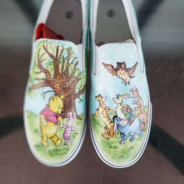 Winnie the Pooh and Friends Hand-painted Shoes