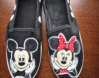 Hand-Painted Mickey Mouse Sneakers | Custom Disney Shoes