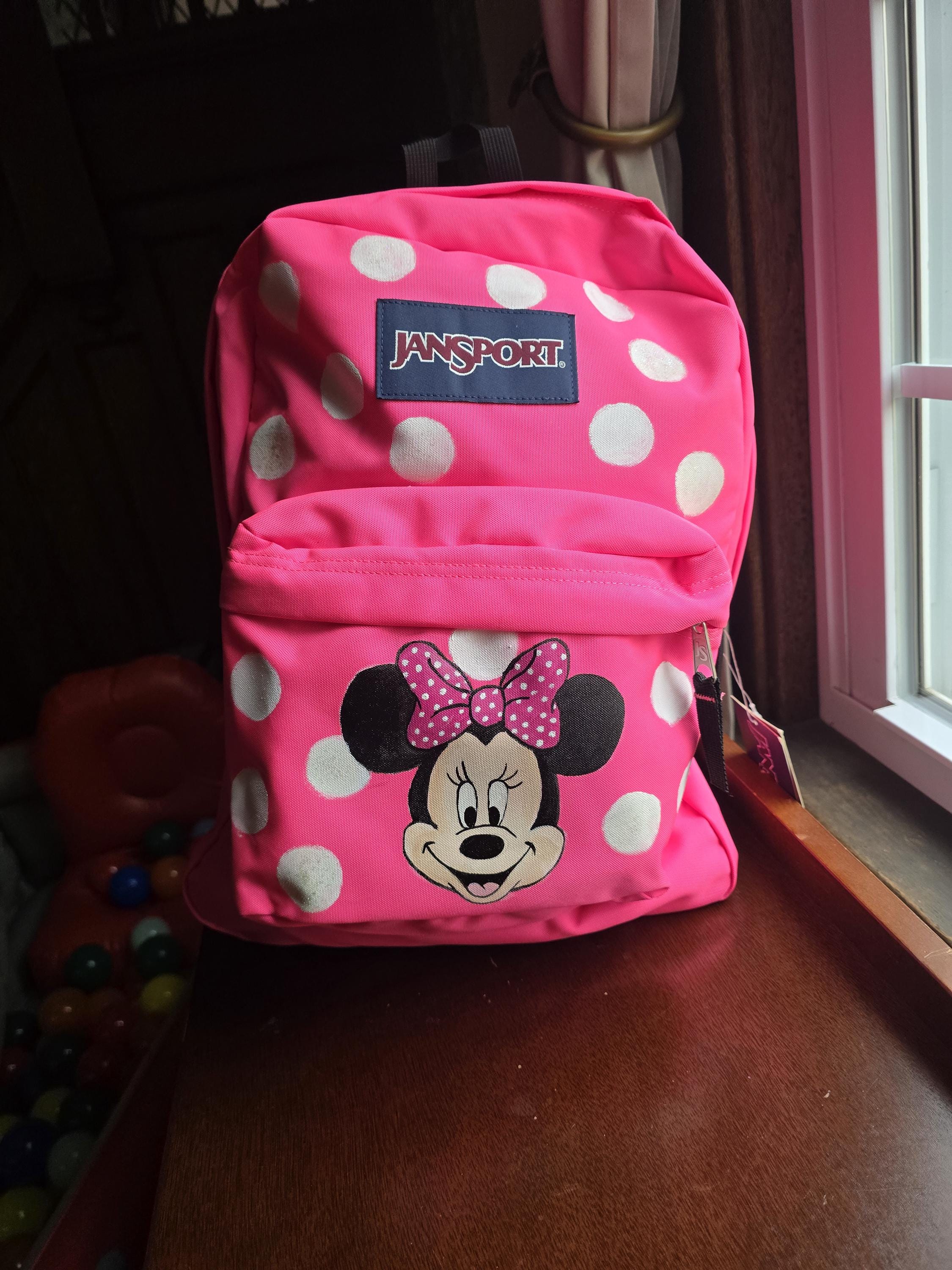 Hand Painted Minnie Mouse Backpack | Custom Disney Jansport  display picture 2