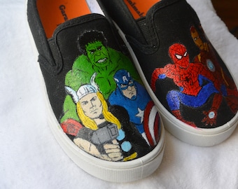 Avengers | Handbemalte Kinderschuhe