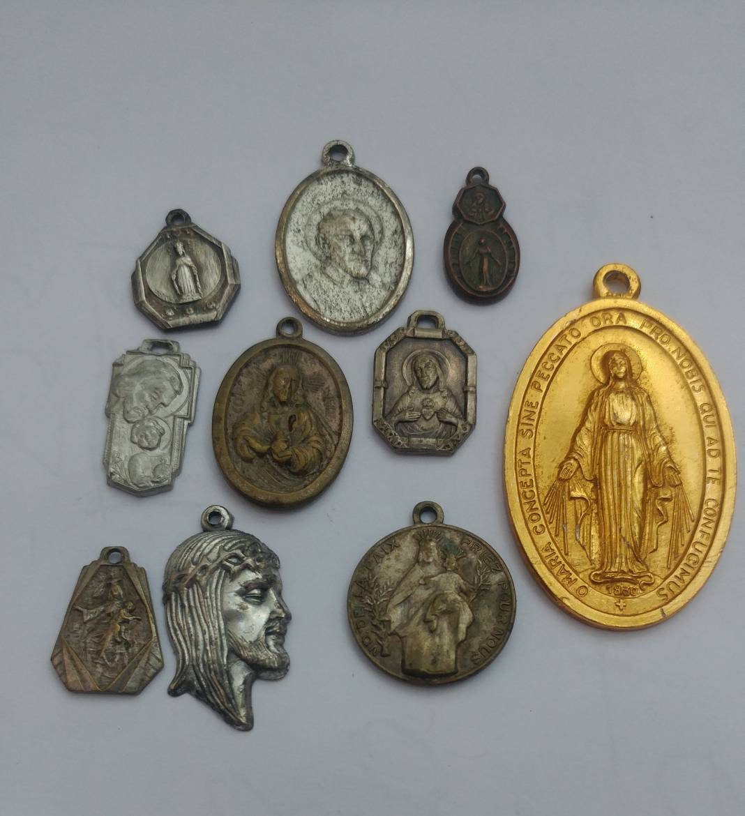 10 Religious Medals Etsy
