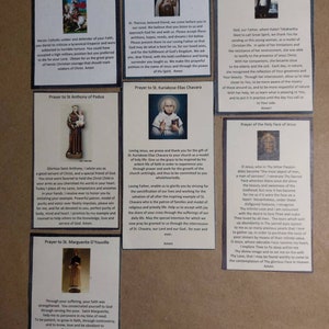 7 cartes de prière catholique