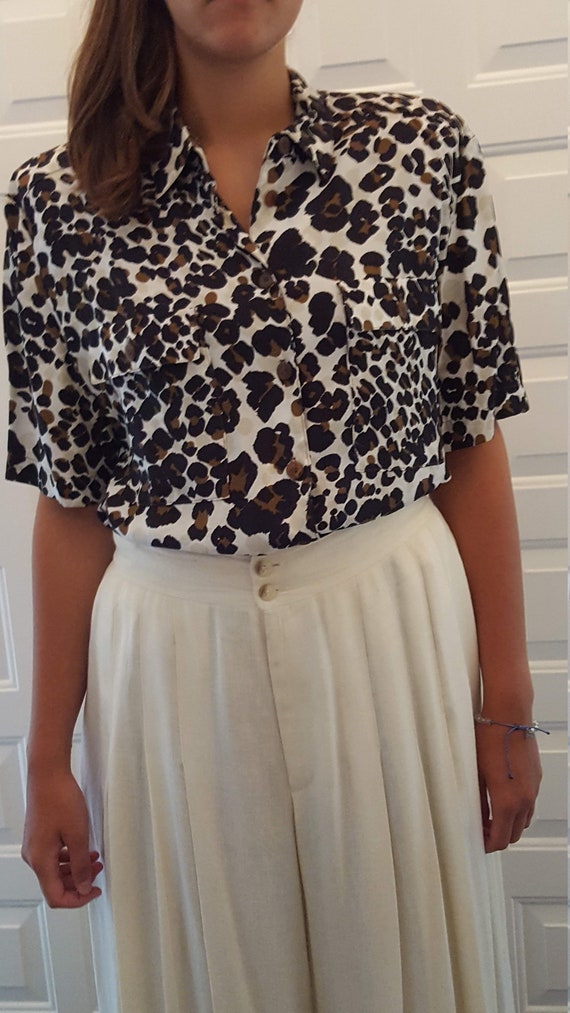 Leopard Patterned Blouse - image 1