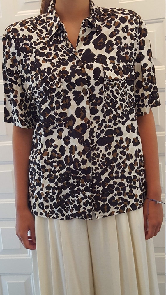 Leopard Patterned Blouse - image 3
