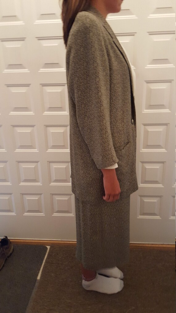 Two Piece Herringbone Suit - image 2