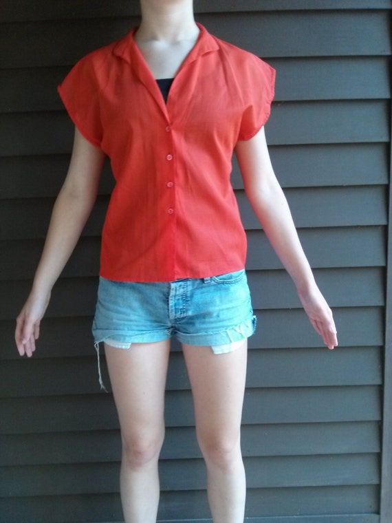 Vintage orange shortsleeve Gem