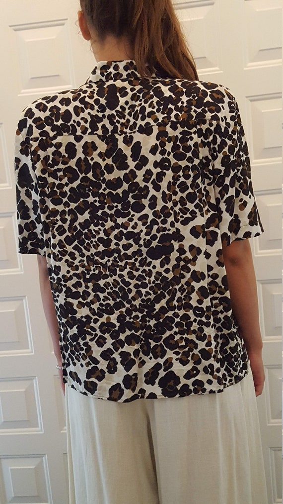 Leopard Patterned Blouse - image 4