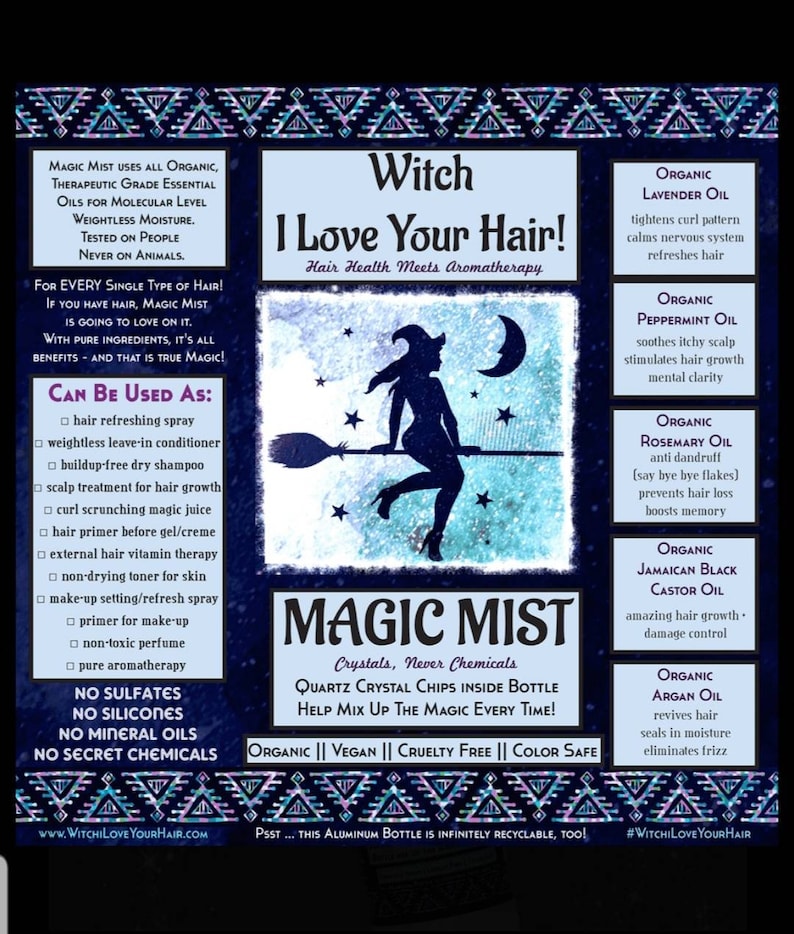 Witch I Love Your Hair All Natural Essential Oil Refreshing Etsy