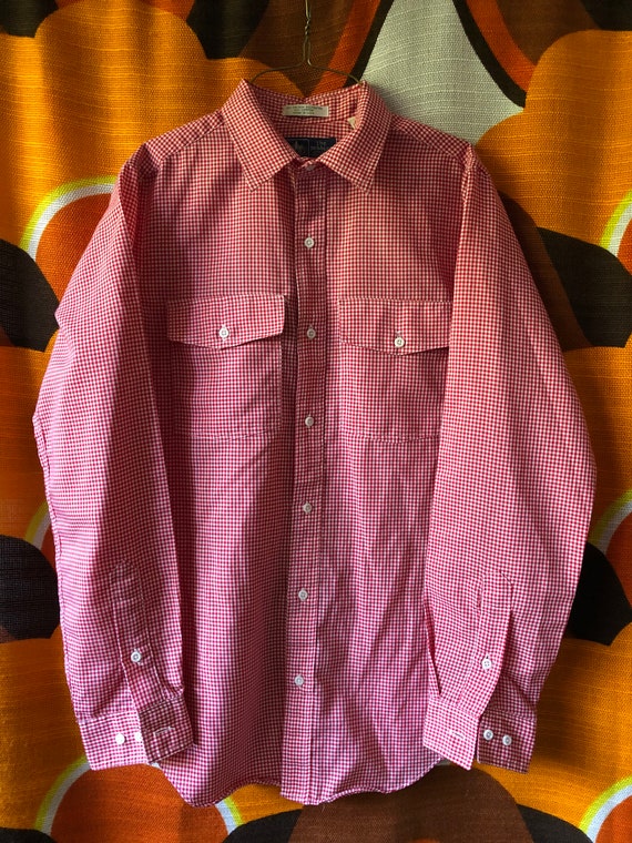 Vintage 70's 80's The Peddler Boys Red Gingham Ch… - image 3