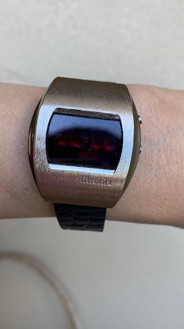 Vintage 70's Litronix LED Wrist Watch Space Age - Etsy