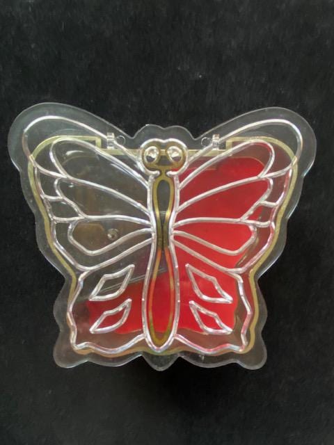 ヴィンテージ　ジュエリーボックス　バタフライ Vintage 70's 80's Acrylic YAP'S Butterfly Music Box Jewelry Box
