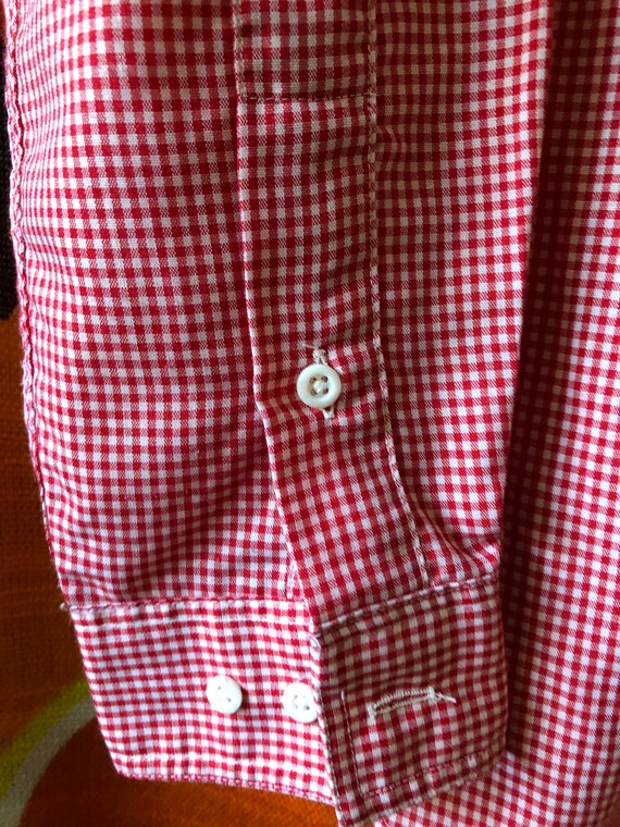 Vintage 70's 80's The Peddler Boys Red Gingham Ch… - image 6