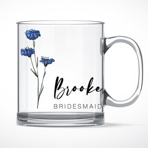 Bridesmaid Proposal Gifts, Bridesmaid Gifts, Future Mrs Mug, Bridal Shower Gifts, Personalized Glass Mug, Frosted Glass Mug by chloegigis