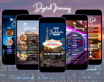 Las Vegas Bachelorette Itinerary Template, Customizable Weekend Trip (Digital)