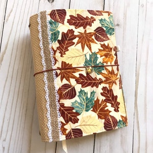 Burlap and Leaves Moo-dori, Fauxdori, Midori, travelers notebook with charm