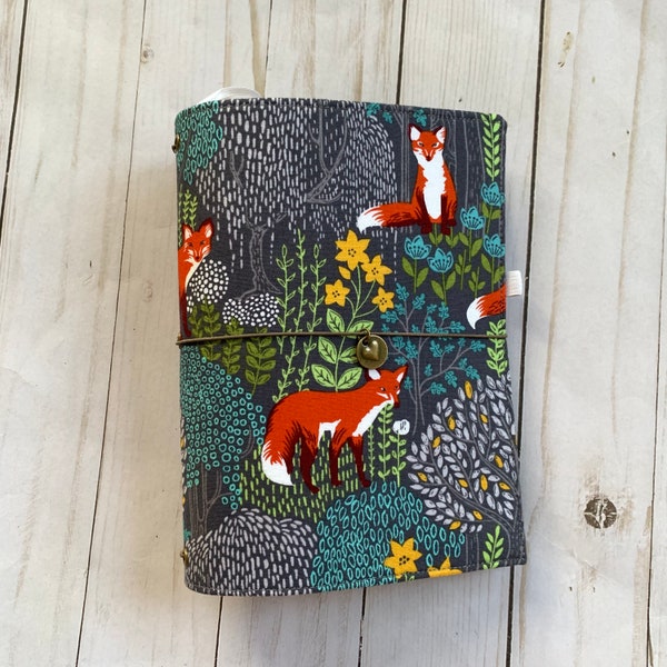 Forest Fox Moo-dori, Fauxdori, Midori, travelers notebook with charm