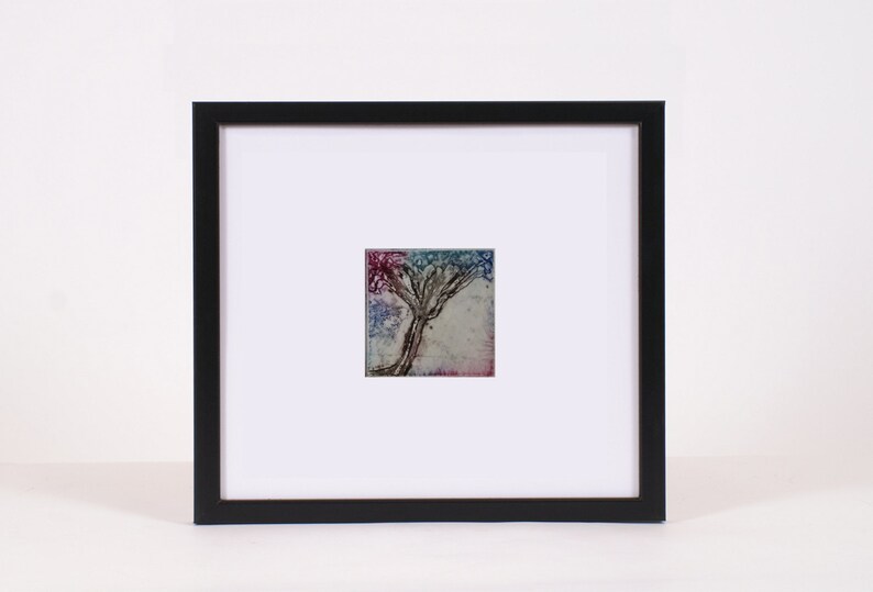 Abstract Art Prints Small Wall Art Original Etching Home Decor | Etsy