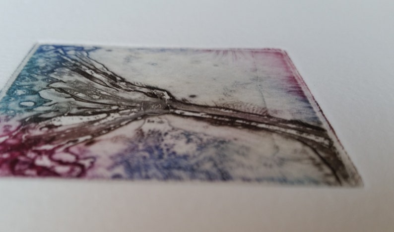 Abstract Art Prints Small Wall Art Original Etching Home Decor | Etsy