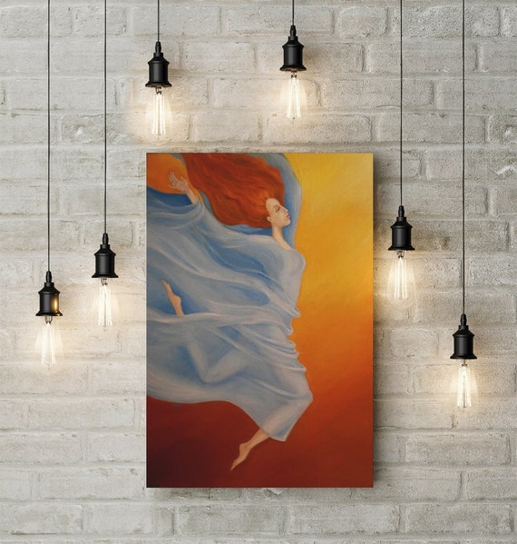 Oil Paintings On Canvas Extra Large Wall Art Original Feminist Artwork Colorful Painting Living Room Decor Dancer Home Decor Woman Painting