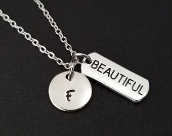 Beautiful Necklace - Inspirational Jewelry - Personalized Necklace - Custom Gift - Inspirational Jewelry - Beautiful Message Necklace