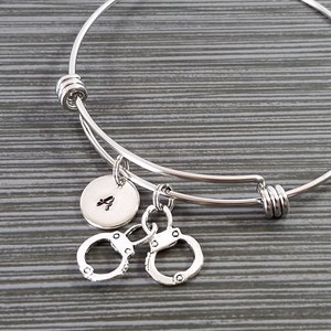 Silver Handcuff Bracelet - Custom Bracelet - Personalized Bracelet - Cuffs Bangle Bracelet - Expandable Bracelet - Gift Idea