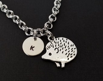 Hedgehog Bracelet - Hedgehog Charm Bracelet - Initial Bracelet - Charm Jewelry - Pet Loss Bracelet- Personalized Bracelet - Animal Gift