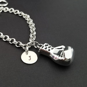 Boxing Glove Charm Bracelet - Boxing Charm Bracelet - Boxer Bracelet ...