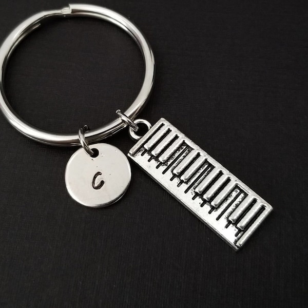 Keyboard Keychain - Best Friend Gift - Keyboard Keyring - Piano Keychain - Gift for Mom - Music Lover Gift - Music Teacher Gift