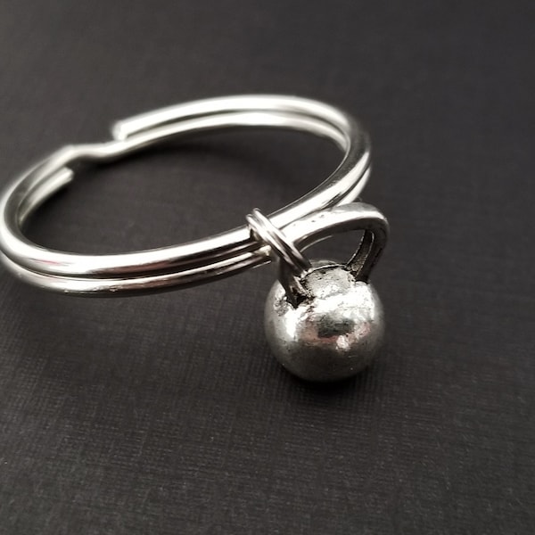 Kettlebell Keychain - Kettlebell Key Chain - Weightlifting Gift - Kettlebell Keyring - Kettlebell Charm - Gift for Mom - Fitness Keychain