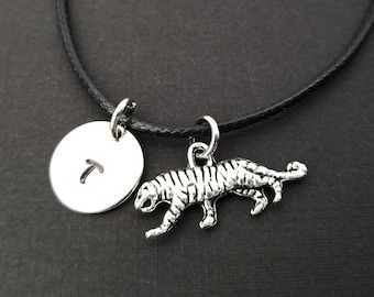 Tiger Charm Bracelet - Cord Bracelet - Tiger Cord Bracelet - Best Friends Bracelet - Tiger Bracelet - Tigress Bracelet - Animal Bracelet