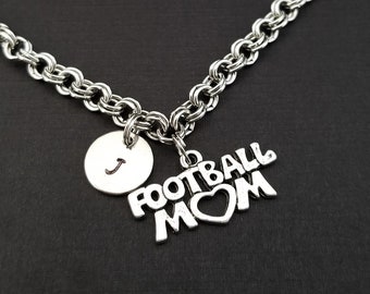 Football Mom Bangle - Sports Bracelet - Mom Bracelet - Football Mom Bracelet - Gift for Mom - Best Friend Bracelet - Football Bracelet