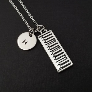 Keyboard Necklace - Band Student Necklace - Personalized Necklace - Musician Gift - Piano Necklace - Musical Instrument Jewelry