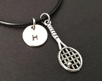 Cord Bracelet - Tennis Bracelet - Sports Bracelet - Tennis Bangle - Tennis Player Gift - Girlfriend Gift - Best Friend Gift Tennis Racket