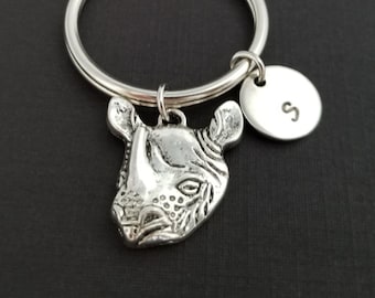 Personalised rhino keyring ideal gift 