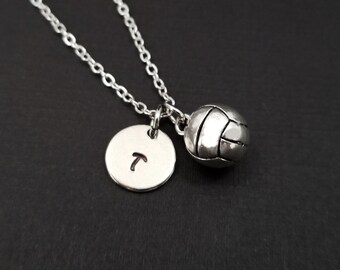 Volleyball Necklace - Volleyball Charm Necklace - Personalized Necklace - Custom Gift - Volleyball Gift - Sports Necklace - Sports Gift